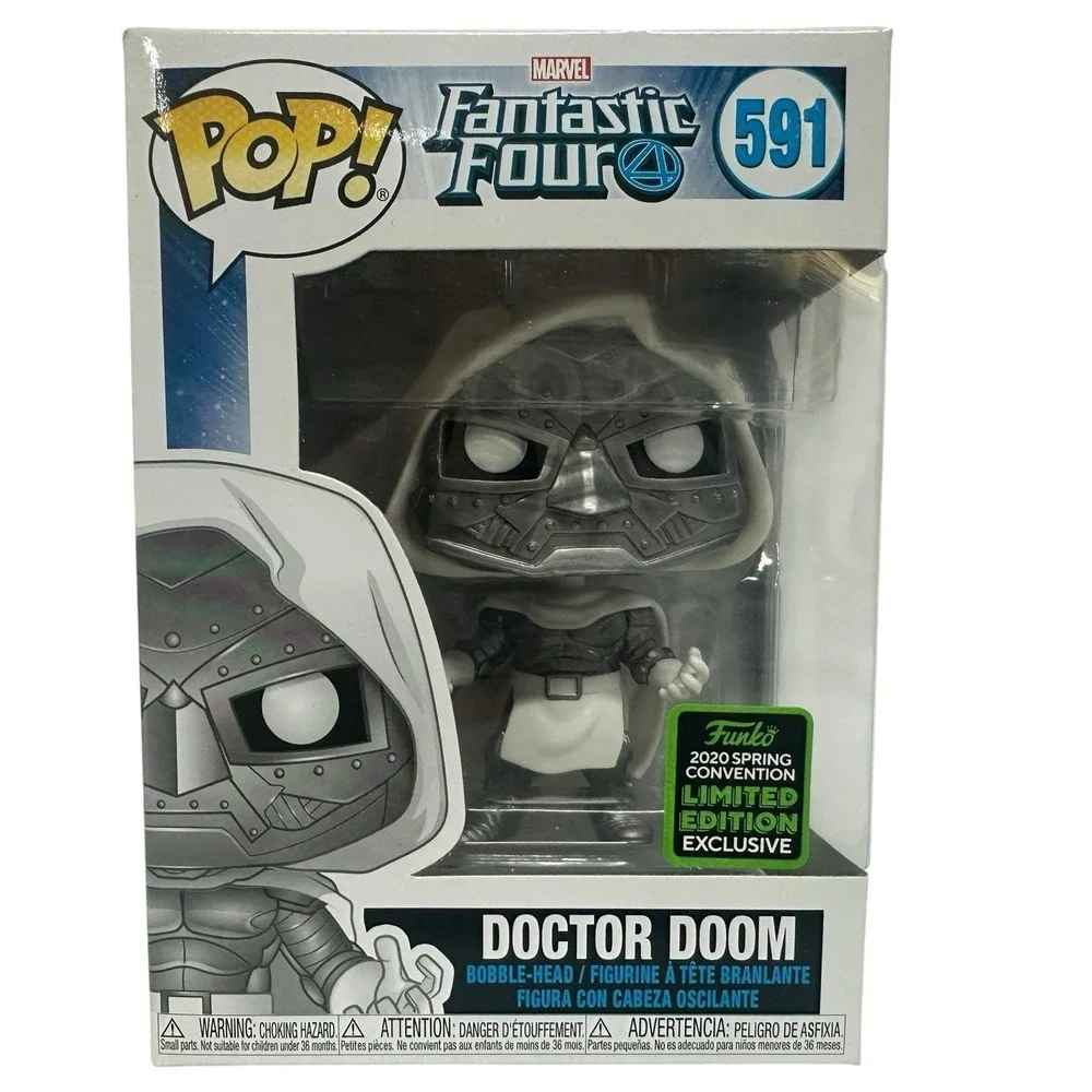 Funko POP! Marvel #591 Doctor Doom ECCC w/con Sticker! 2020 Fantastic 4